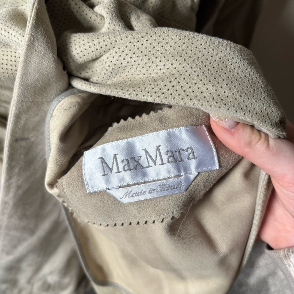 MaxMara Light Beige Trench Coat - Picture 3 of 5
